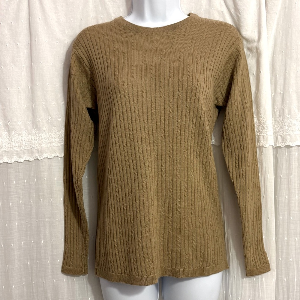 Jones New York Ribbed Cabled Sweater